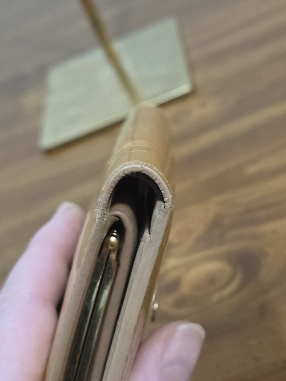 Louis Vuitton Vernis Patent Wallet in Honey Tan With C.O.A. - Picture 7 of 16